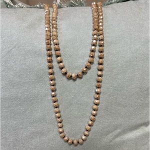 Long beaded necklace